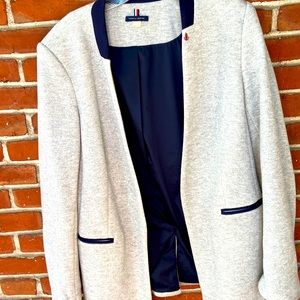 Grey and navy blue jacket by tommy Hilfinger